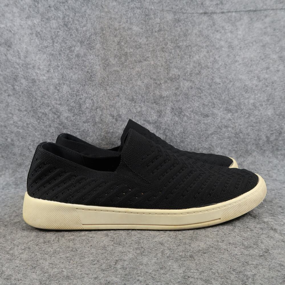 White Mountain Shoes Womens 8 Slip On Casual Sneaker Courage Knit Stretch Black